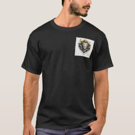 Camiseta Cosmic Geometry: The Celestial Lion Emblem