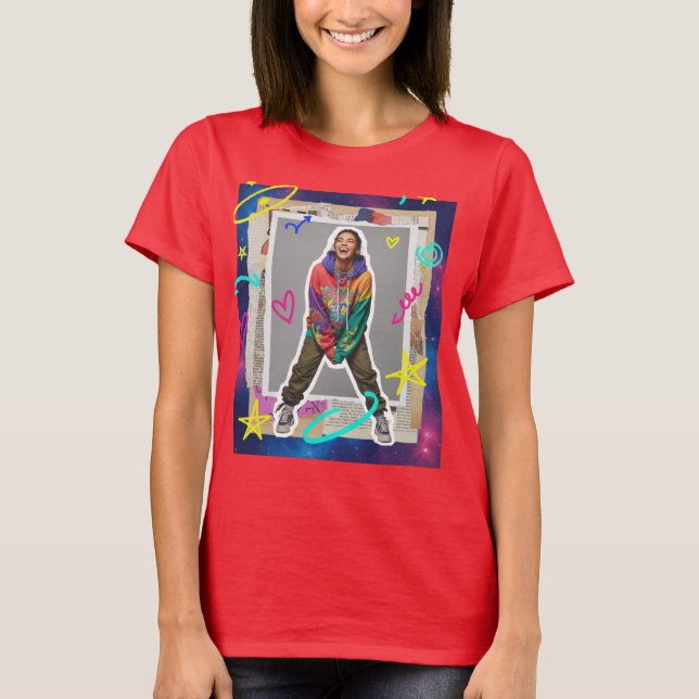 Camiseta Cosmic Joy Collage (Frente)