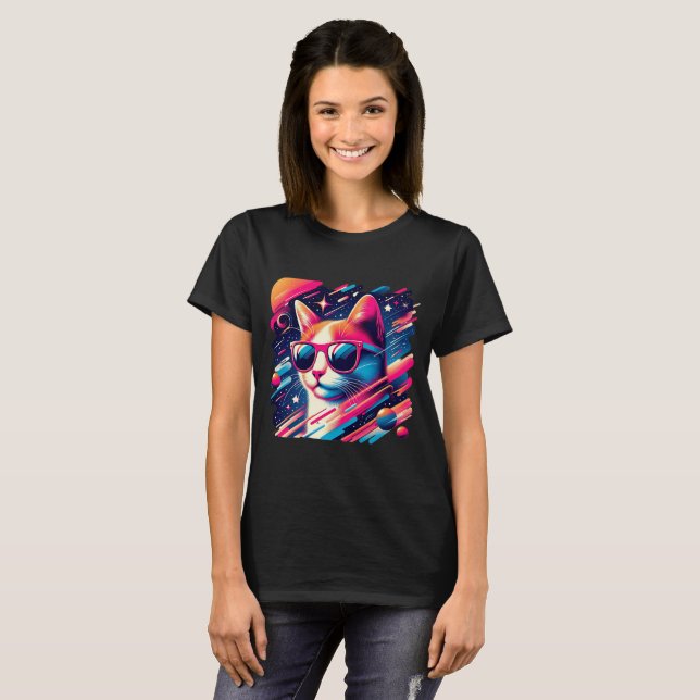Camiseta Cosmic Kitten (Frente Completa)