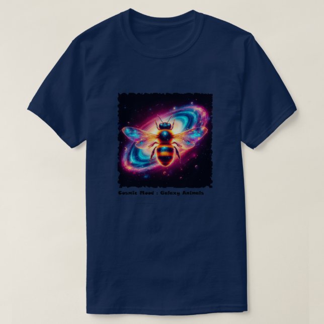 Camiseta Cosmic Mood: Galaxy Animals Tshirt #1 (Frente do Design)