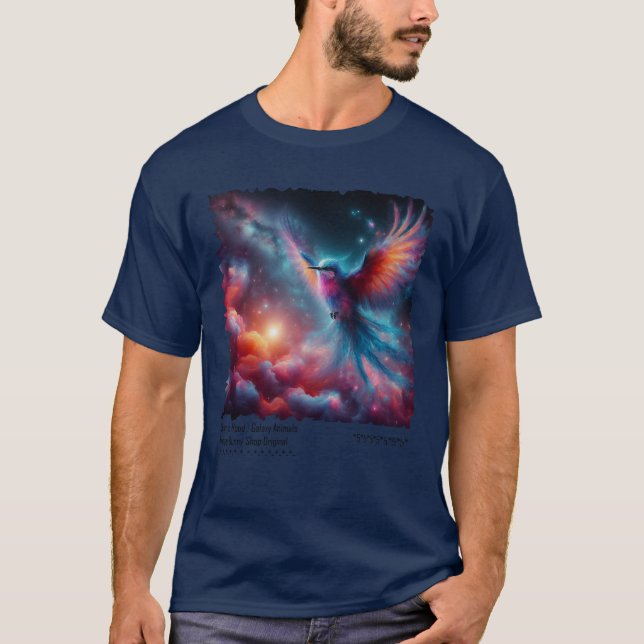 Camiseta Cosmic Mood: Galaxy Animals Tshirt #8 (Frente)