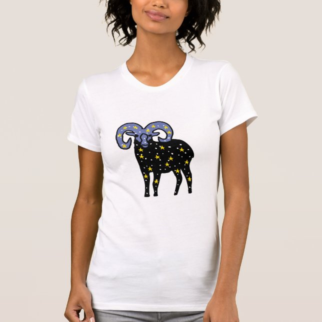 Camiseta Cosmic Ram on Starry Background (Frente)