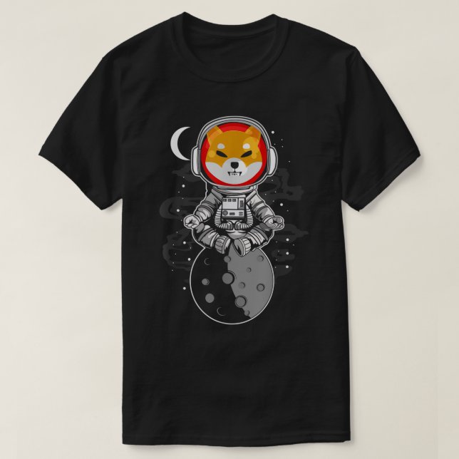 Camiseta Cosmic Shiba Astronaut Design (Frente do Design)