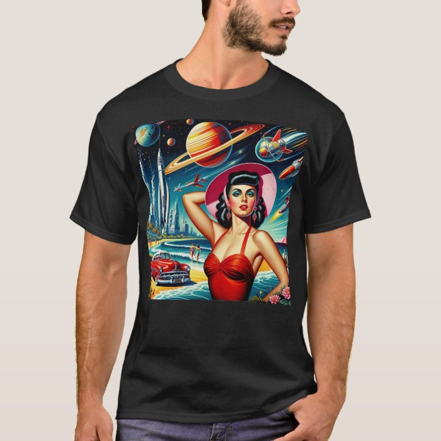 Camiseta Cosmic Space Illustration (Frente)