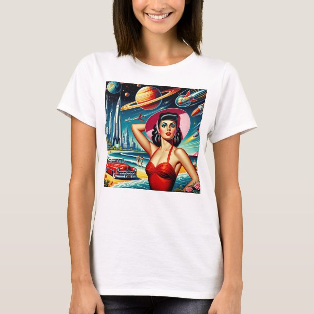 Camiseta Cosmic Space Illustration (Frente)
