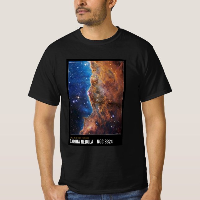 Camiseta Cósmica: James Webb, inspirado na NASA (Frente)
