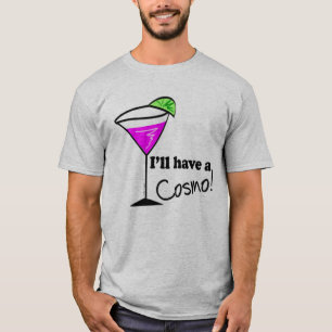 Camiseta Cosmo Drinker, vou comer um coquetel Cosmo