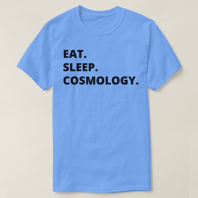 Camiseta Cosmologia Física Presente Coma Cosmologia Do Sono (Frente do Design)