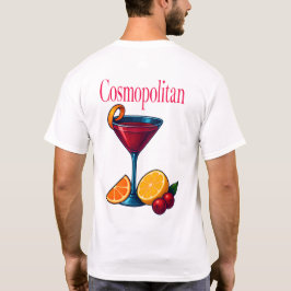Camiseta Cosmopolitan T-Shirt – Chic Pink Martini Cocktail