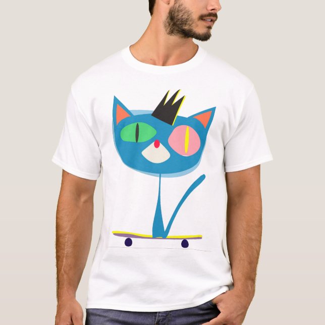 Camiseta COSMOS Gato Coroado (Frente)