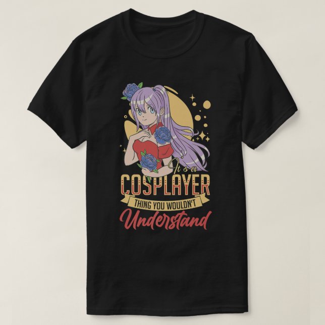 Camiseta Cosplay Anime Cosplayer Ideas Cosplay Manga Pre (Frente do Design)