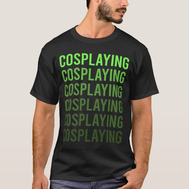 Camiseta Cosplay com Cosplay Gradiente Branco (Frente)