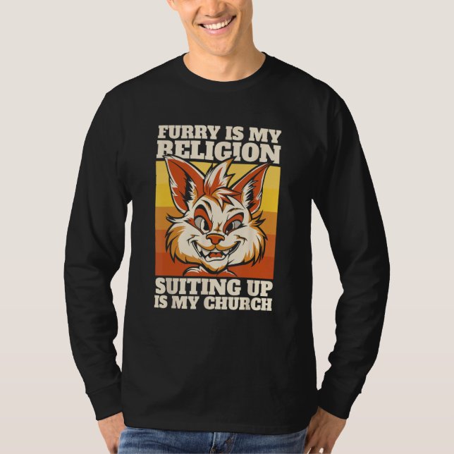 Camiseta Cosplay Furries Fursona  Furry Fandom (Frente)