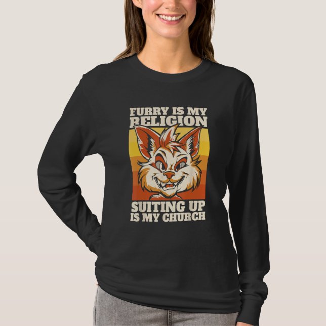 Camiseta Cosplay Furries Fursona  Furry Fandom (Frente)