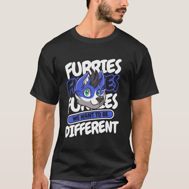 Camiseta Cosplay Furries Fursona Furry Fandom (Frente)