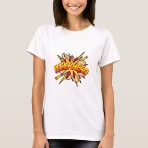 Camiseta Cosplay Quadrinhos Pop Art SUPER-HERÓI