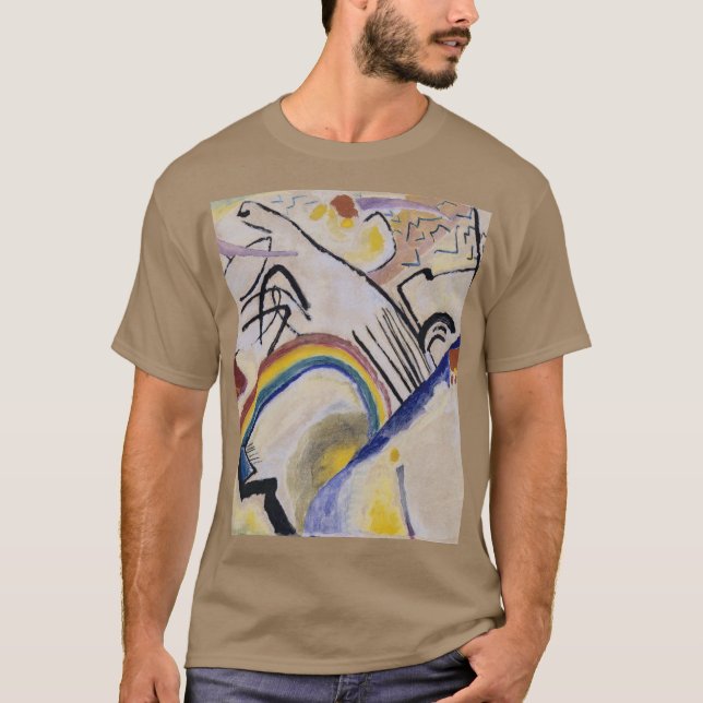 Camiseta Cossacas de pintura Abstrato de Kandinsky em 1910  (Frente)
