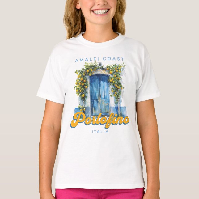 Camiseta Costa Amalfi Portofino La Dolce Vita Italia Lemons (Frente)