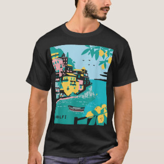Camiseta Costa Amalfitana Itália Limão Viagem Lembrança