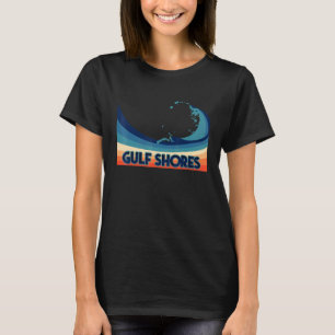 Camiseta Costa do Golfo Alabama Retro Surf Vela e Pesca