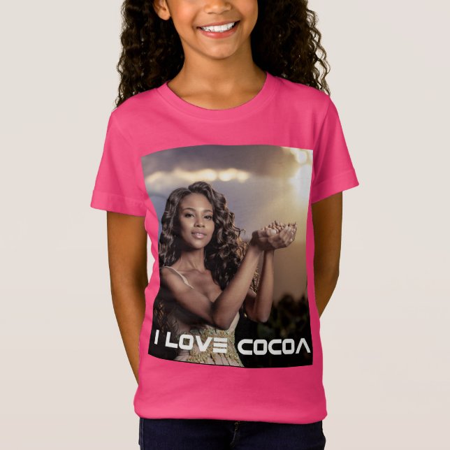 CAMISETA COSTA DO MARFIM - EU AMO CACAU (Frente)