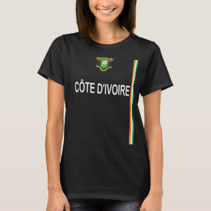 Camiseta Costa do Marfim - Tee desportivo da Costa do Marfi