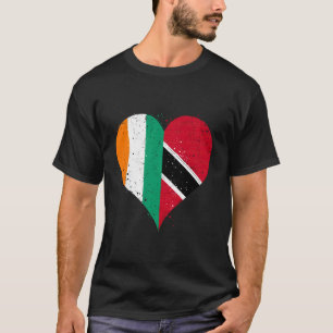 Camiseta Costa do Marfim Trinidad e Tobago Bandeira para Iv
