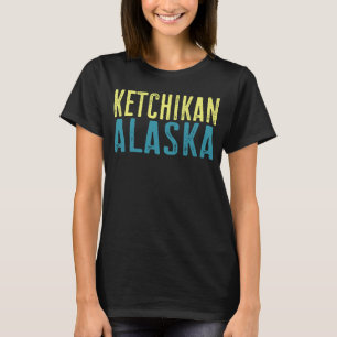 Camiseta Costa do Pacífico do Alasca Ketchikan Empilhada