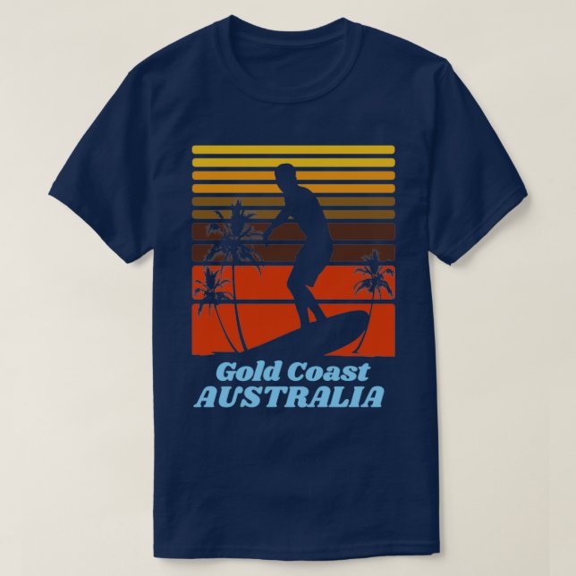 Camiseta Costa Dourada para pessoas que gostam de férias de (Frente do Design)
