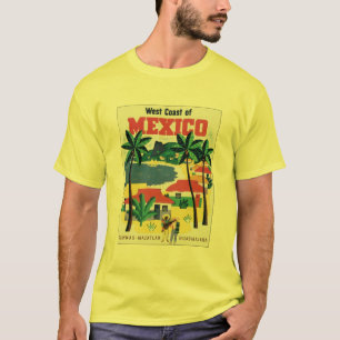 Camiseta Costa Oeste do México Guaymas, Mazatlan, Guadalaj