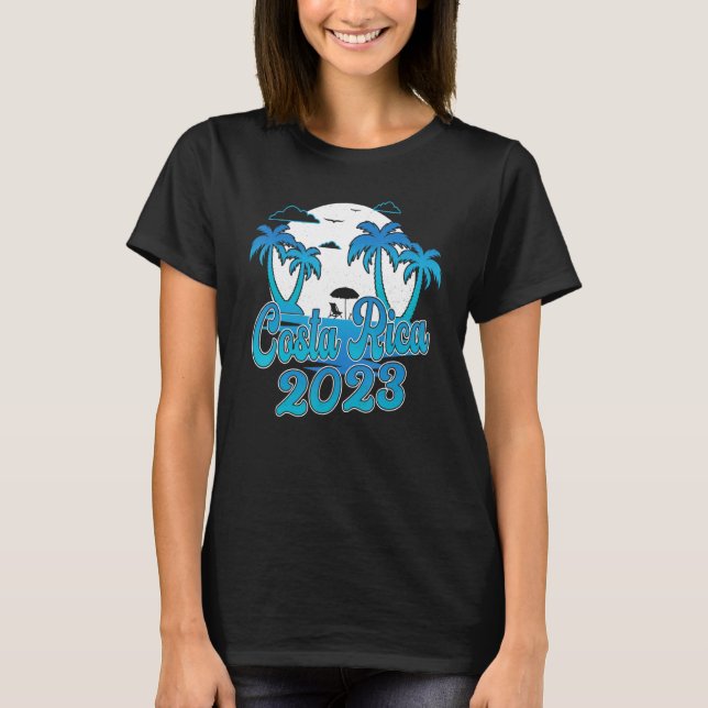 Camiseta Costa Rica 2023 Família Matching Vacation Beach So (Frente)