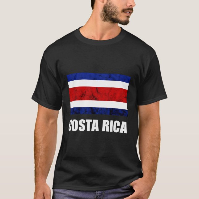 Camiseta Costa Rica Bandeira Costa Rica Roots Costa Rica (Frente)
