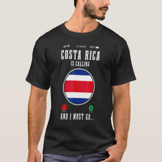 Camiseta Costa Rica Está Chamando E Eu Devo Ir  F Costarriq