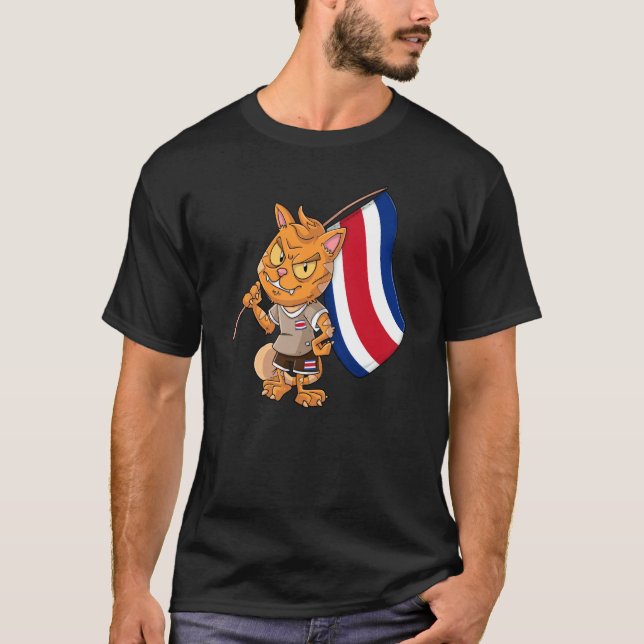Camiseta Costa Rica Fan Cat (Frente)