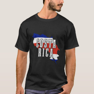Camiseta Costa Rica Mapa Orgulho Bandeira Costa Rica