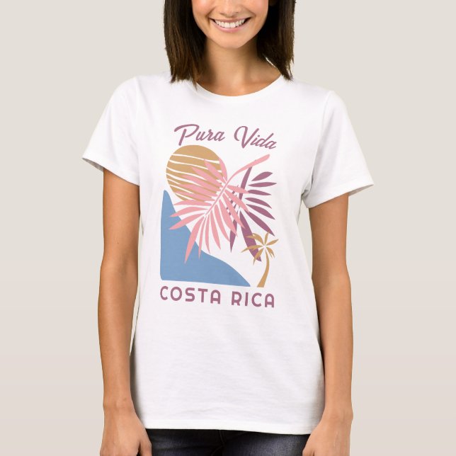 Camiseta Costa Rica Motto Pura Vida (Frente)