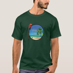 Camiseta Costa Rica - o t-shirt escuro básico dos homens