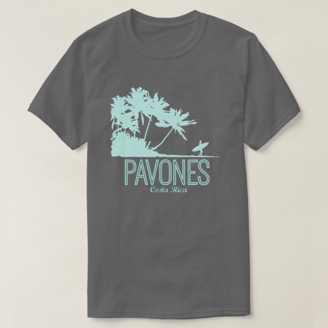 Camiseta Costa Rica Pavones Surfing Beach Souvenir (Frente do Design)
