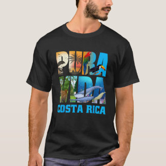Camiseta Costa Rica Pura Vida Animais Natureza Pura Vida