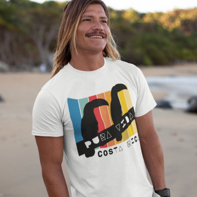 Camiseta Costa Rica - Pura Vida Souvenir Colorida Toucan (Criador carregado)