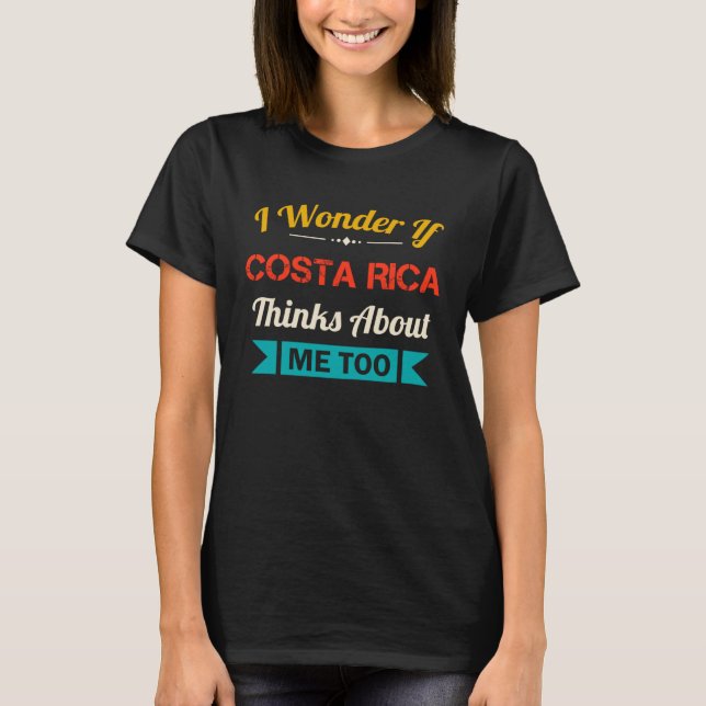 Camiseta Costa Rica    Quote Vintage Souvenir (Frente)