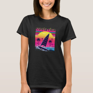 Camiseta Costa Rica Retro 80s Estilo Souvenir Beach