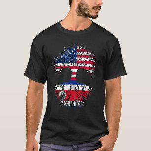 Camiseta Costa Rica Roots American Grown USA Flag Costa R R