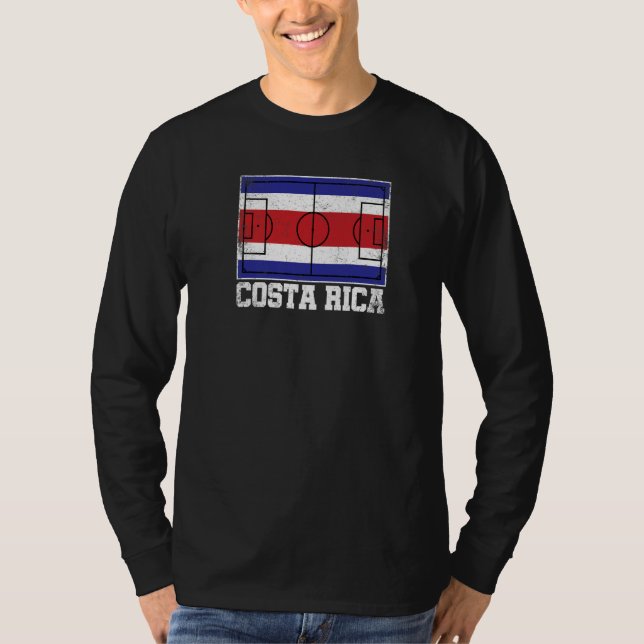 Camiseta Costa Rica Soccer Field Country Flag Costa Rican P (Frente)