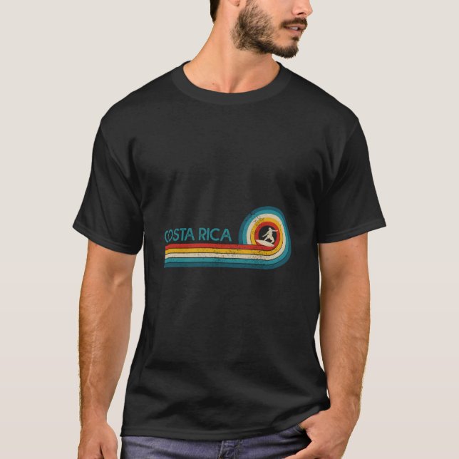 Camiseta Costa Rica Surf Beach Surfer Surfing (Frente)