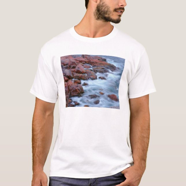 Camiseta Costa rochosa com água, Canadá (Frente)