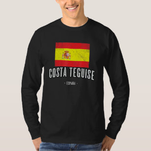 Camiseta Costa Teguise Espanha Es Flag City Bandera Ropa
