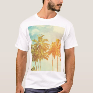 Camiseta Costa Tropical Palm: Filme Vintage.