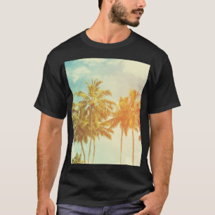 Camiseta Costa Tropical Palm: Filme Vintage.