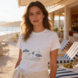 Camiseta Costeira da Riviera Francesa